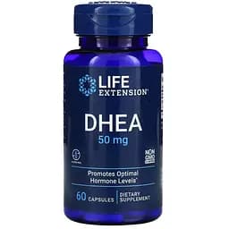 Стимулятор тестостерону Life Extension DHEA 50 mg, 60 вегакапсул