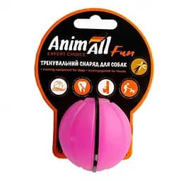 Игрушка AnimAll Fun тренировочный мяч для собак 5 см фиолетовая