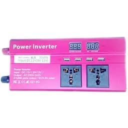 Автомобильный инвертор Inverter Expert Bei Long Power Inverter 019 модифицированная синусоида Red 3 розетки 4 USB с 12V на 220V 3000W (11061)
