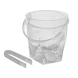 Пластикове відро для льоду зі щипцями, Kitchen Master Прозорий 87409