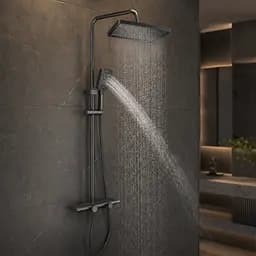 Душ / змішувач Faucet CR-25HT030 багатофункціональний метал / Душ з довгим зливом / Змішувач для ванної кімнати - мініатюра 3