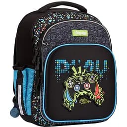 Школьный рюкзак 1Вересня каркасный  S-106 Play черный