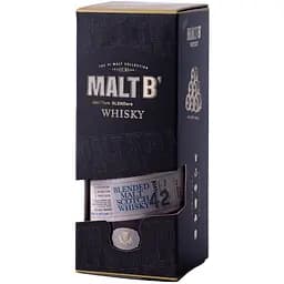 Віскі Malt B Scotch 42% 0.7 л  у подарунковій упаковці (8425027004015) - мініатюра 3