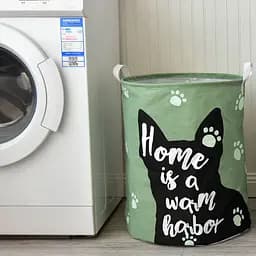 Кошик для іграшок 40х50 см Котик Зелений
