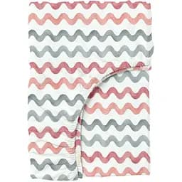 Простирадло Cosas на резинці 120х200 rose wave, сірий (WaveGreyRose_120x200x20)