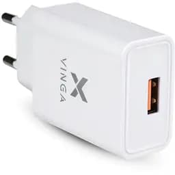 Зарядное устройство Vinga QC3.0 Quick Wall Charger 1xUSB 18W Max (VWCQAW)