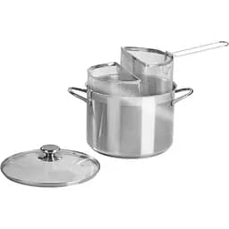 Пароварка Barazzoni для макарон и овощей с двумя корзинами 24 см 7.25 л серебристая (421049524)