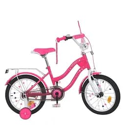 Велосипед дитячий Prof1 MB 14062-1 14 дюймів рожевий