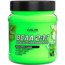 Аминокислота Evolite Nutrition Glutamine Зеленое яблоко 400 г