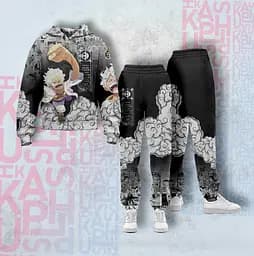 Костюм спортивный худи и штаны с 3D принтом Dark One Piece 29029 2XL