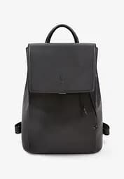 Женский кожаный рюкзак Kim черный краст