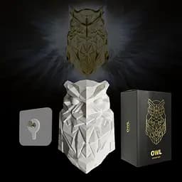 Настінний світильник ZVO Bald Owl, 3D світлодіодний настінний світильник Animal Sow, теннева лампа, 3D Eagle Lamp Wall Decoration - мініатюра 6