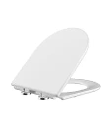 Сидіння для унітазу Mixxus Seat Cover Wave-2002 з мікроліфтом 420x334х36 мм MI6695, Білий - мініатюра 2
