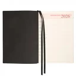 Щоденник-діловий записник А5 Leo Planner Velvet 2026 м'який чорний 368 сторінок (252638) - мініатюра 4