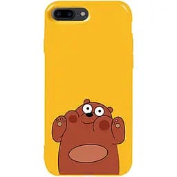 Чехол-накладка Toto Pure TPU 2 mm Print Case Apple iPhone 7 Plus/8 Plus #56 Bear Ups Yellow