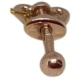 Золотая моносерьга-пуссета Платон. 1С193/00Б