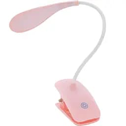 Гибкая настольная лампа с прищепкой Voltronic SWD812 Pink с органайзером 3 режима 4.2V 300mAh
