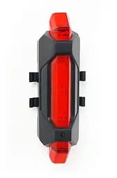 Велосипедна фара задня 3 Led USB 10 Lm чорний корпус (G0000890)