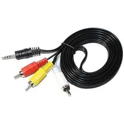 Кабель-переходник Atcom 3.5 мм M - 3xRCA M 1.8 м черный (17320)