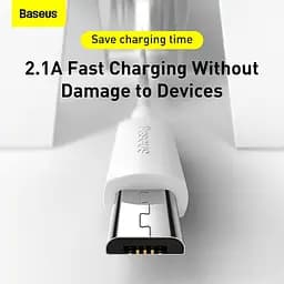 Кабель Baseus Micro USB Simple wisdom Data Cable Kit 1.5 м 2.1A (2PCS-Set) (TZCAMZJ-02) - мініатюра 3