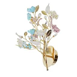 Бра Brille BKL-526W/3 G4 GD настенное накладное флористика