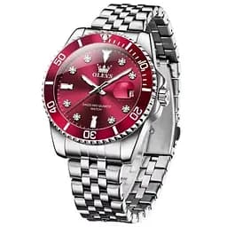 Годинник чоловічий наручний Olevs Bordo