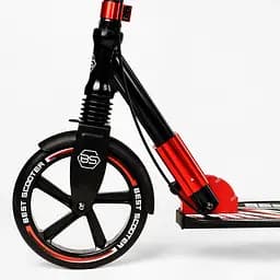 Самокат Best Scooter складаний Від 3 до 16 років Чорно-червоний 000231298 - мініатюра 4