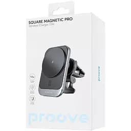 Автомобільний тримач з бездротовою зарядкою Proove Square Magnetic PRO 15W - мініатюра 3