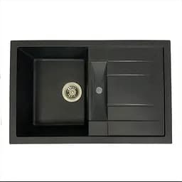 Кухонная мойка Adamant FORT антрацит 770x495x200 мм, с крылом 77 см