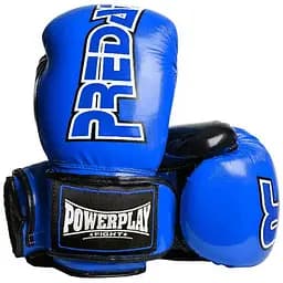 Рукавиці боксерські PowerPlay PP 3017 Carbon Blue - 16 унцій