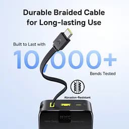 Зовнішній акумулятор Baseus EnerFill FC51 Bipow2 Pro 20000mAh with Built-in USB-C Cable E0027701 - мініатюра 7