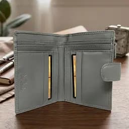 Жіночий гаманець з натуральної шкіри Tony Perotti New Rainbow 1654 grigio (90081) Сірий - мініатюра 4