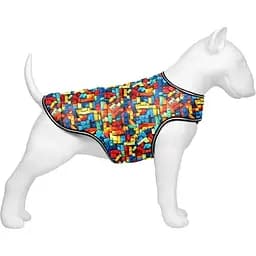 Курточка-накидка для собак Collar Waudog Clothes, рисунок "Блоки", M, А 37 см, B 52-62 см, С 36-47 см