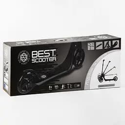 Самокат Best Scooter 92х48х104 см Чорно-білий 000231607 - мініатюра 6