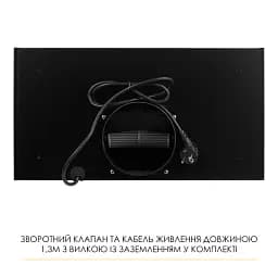 Витяжка повновбудована Weilor Luna Wbg 56 Black - мініатюра 10