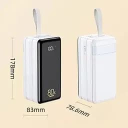 Зовнішній акумулятор Remax RPP-291 Chinen 80000 mAh білий - мініатюра 4
