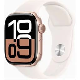 Смарт-годинник Apple Watch Series 10 GPS 42mm Rose Gold Alu. Case w. Light Blush Sport Band - M/L (MWWJ3)