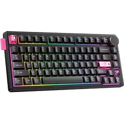 Клавіатура Onikuma ігрова бездротова для ігор з RGB підсвіткою та 3 режимами підключення до 600 годин роботи чорний
