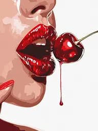 Набір для розпису по номерах Солодка вишня, 30x40 см, КНО8460