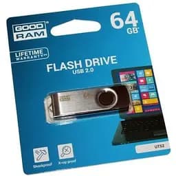 Флеш накопитель USB 64Gb Goodram UTS2 черный USB 2.0 до 20/5 МБ/с (UTS2-0640K0R11)