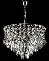 Люстра кришталева Splendid Ray L2462/800/14A, 14 ламп, хром/білий, висота 55-95 см, діаметр 80 см