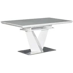 Стіл обідній Prestol Ніколь розкладний 160/220х90х76 см білий