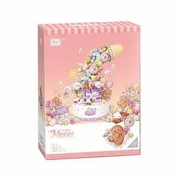 Конструктор Сладости, 909 элементов, заводной механизм, мелодия