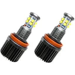 Світлодіодні лампи ангельські очі H8 Mega White 120 Вт 7000 К для BMW 1 3 5 X Series