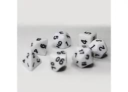 Набір кубиків Opaque 7 Dice Set - White , 7 шт. (g7dopaq07) - мініатюра 4