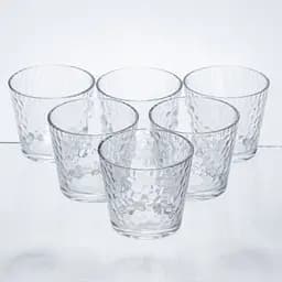 Набір склянок для напоїв Yiwu Textured Tumbler 6 штук по 140 мл склянки для міцних напоїв з товстими стінками HP-17-17