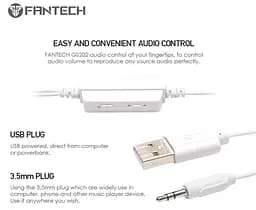 Комп'ютерні колонки Fantech GS 203 SPACE EDITION USB White - мініатюра 7