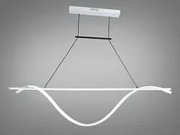 Люстра стельова LED Diasha 2262-120WH, 50W, біла, регульована, для кухні, офісу, кафе, 120 см