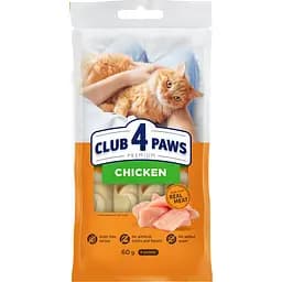 Лакомство для кошек Club 4 Paws Премиум кремовые курица 60 г