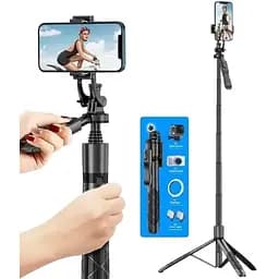 Селфи палка/трипод/штатив 1.55 м с пультом 360° вертикальная/горизонтальная запись